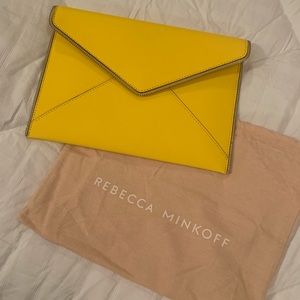 Rebecca Minkoff Envelop Clutch in yellow